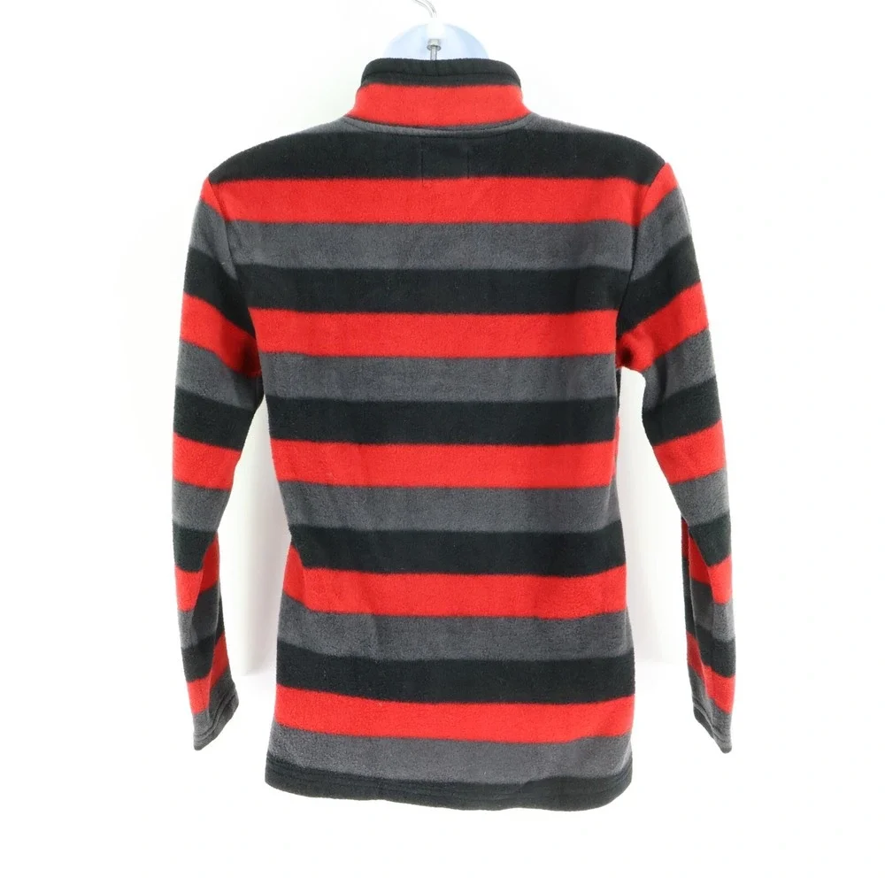 The Children's Place 1/4‎ Zip Jacket Boys Size L Multicolor Striped Soft Fleece